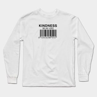 Kindness cost 0.00usd | Trendy Y2k T-shirt | Aesthetic Shirt | Festival Outfit | Concert Tee, 90s Shirt | Tumblr Long Sleeve T-Shirt